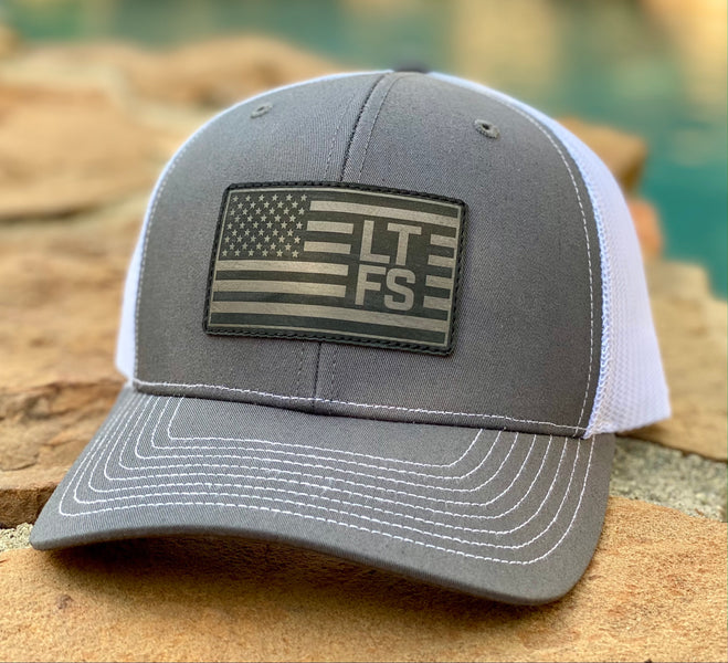 Charcoal / White American Flag