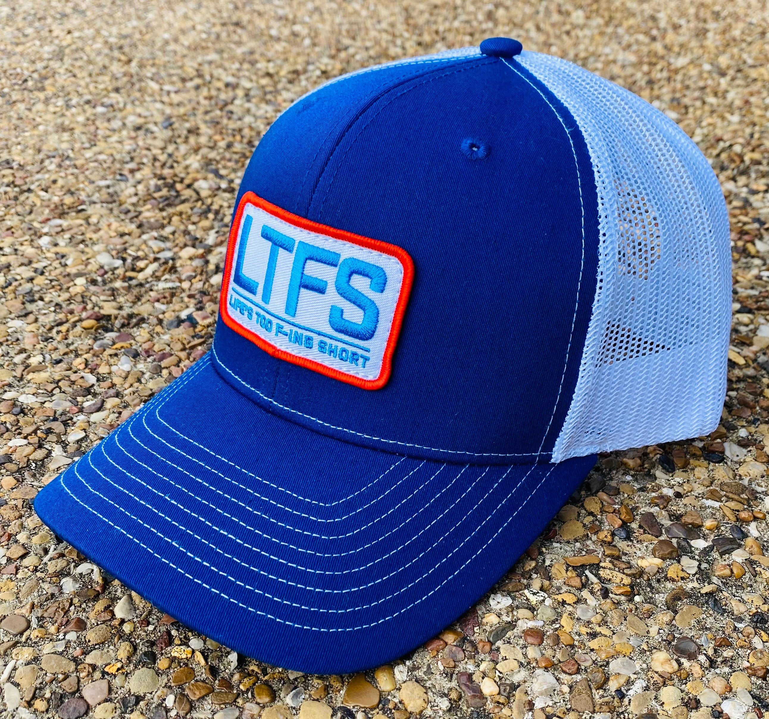 Royal Blue / White / Red Trucker
