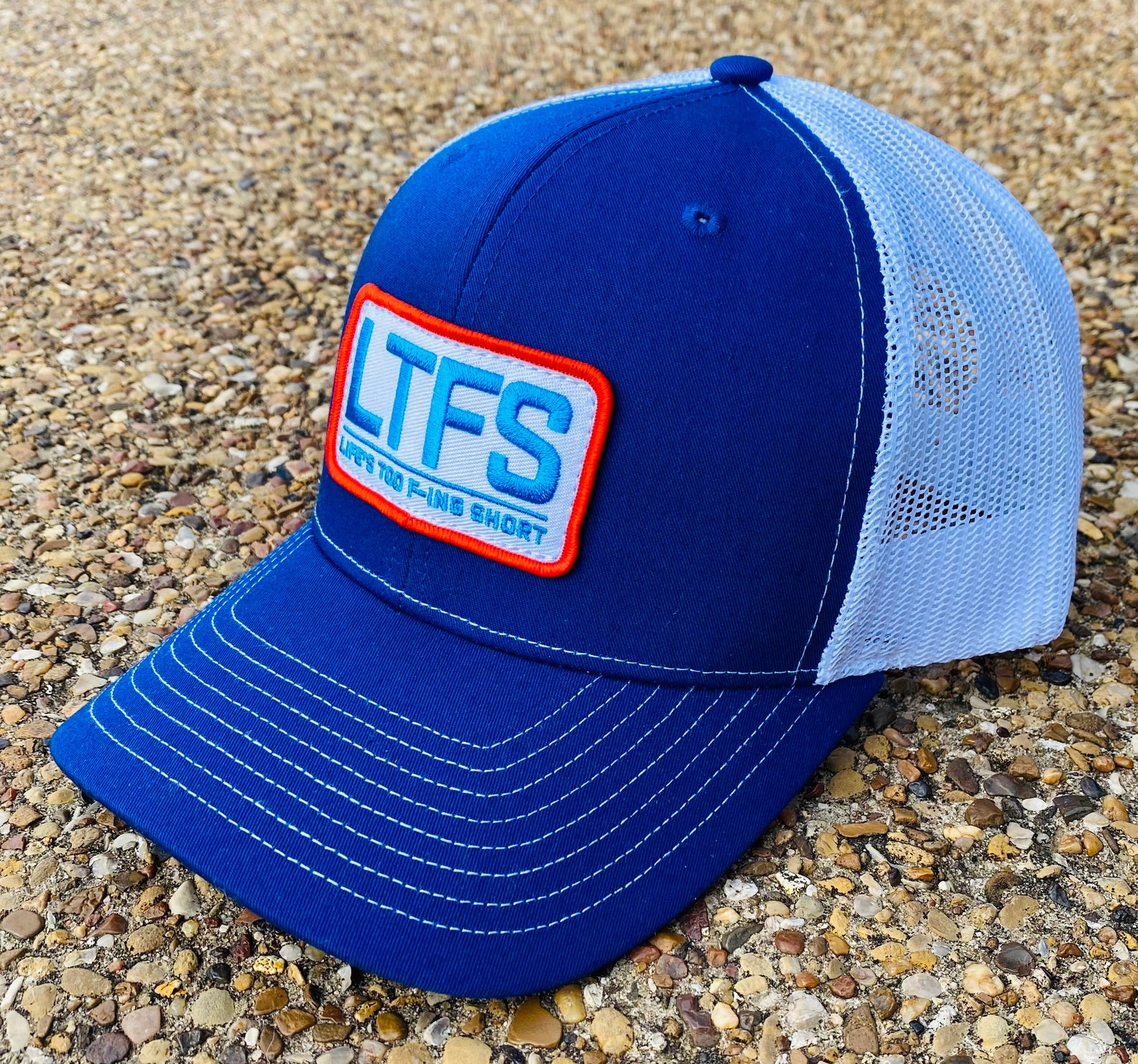 Royal Blue / White / Red Trucker