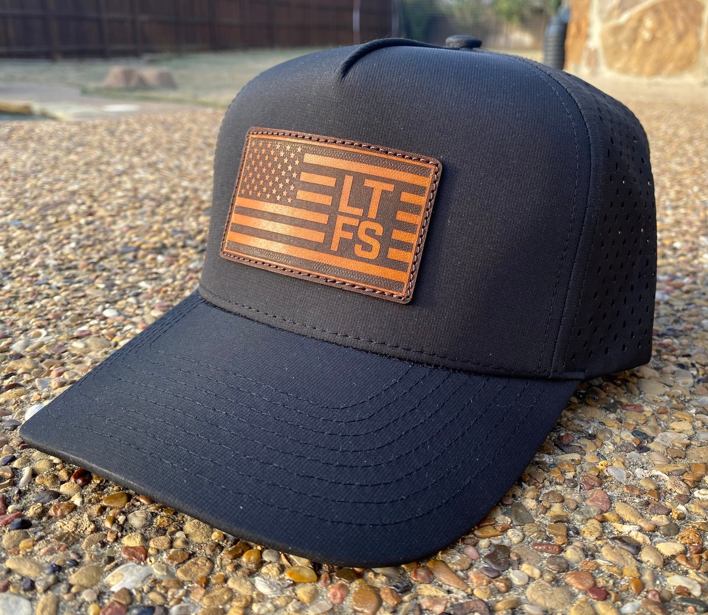 WATERPROOF American Flag Tan Patch