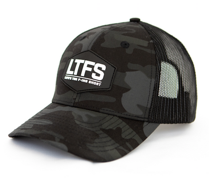 Black Camo + White Rubber Patch