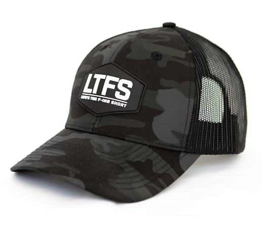 Black Camo + White Rubber Patch