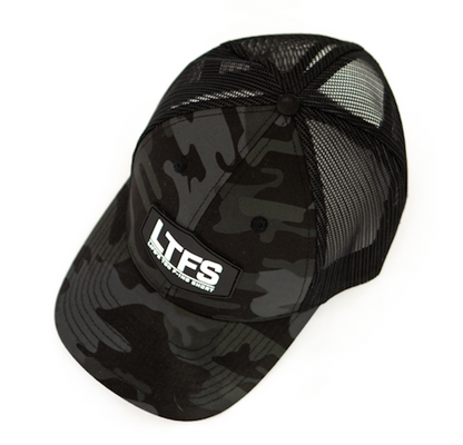 Black Camo + White Rubber Patch