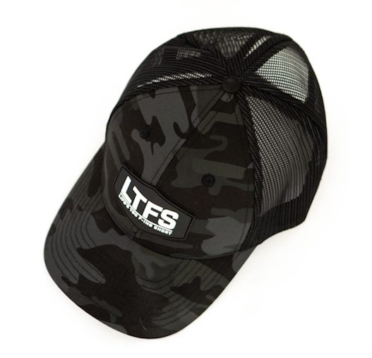 Black Camo + White Rubber Patch